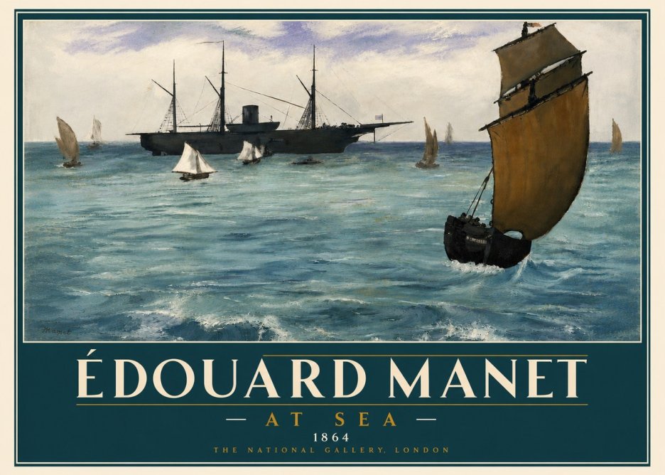 Édouard Manet At Sea No6 - Juliste