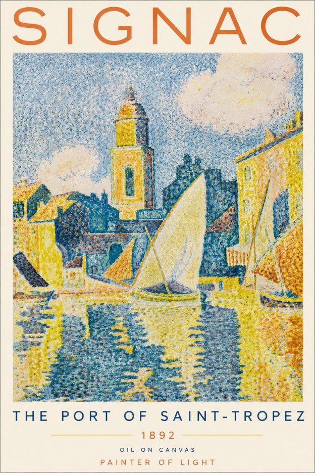 Signac The Port of Saint-tropez No4 - Juliste