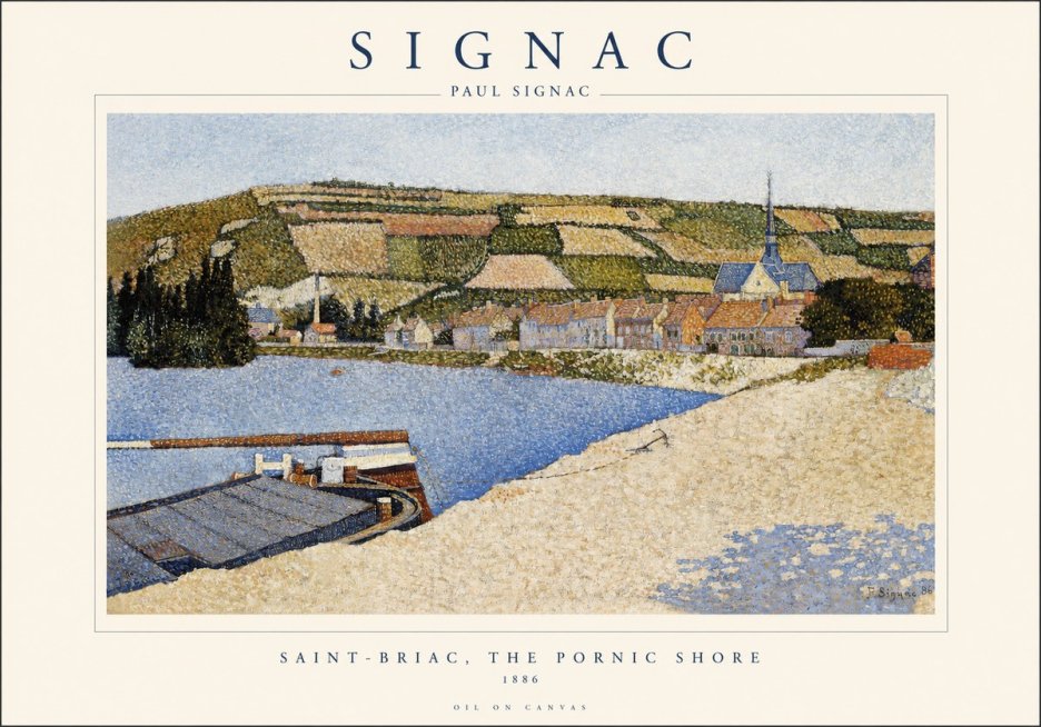 Signac Saint-briac, the Pornic Shore No1 - Juliste