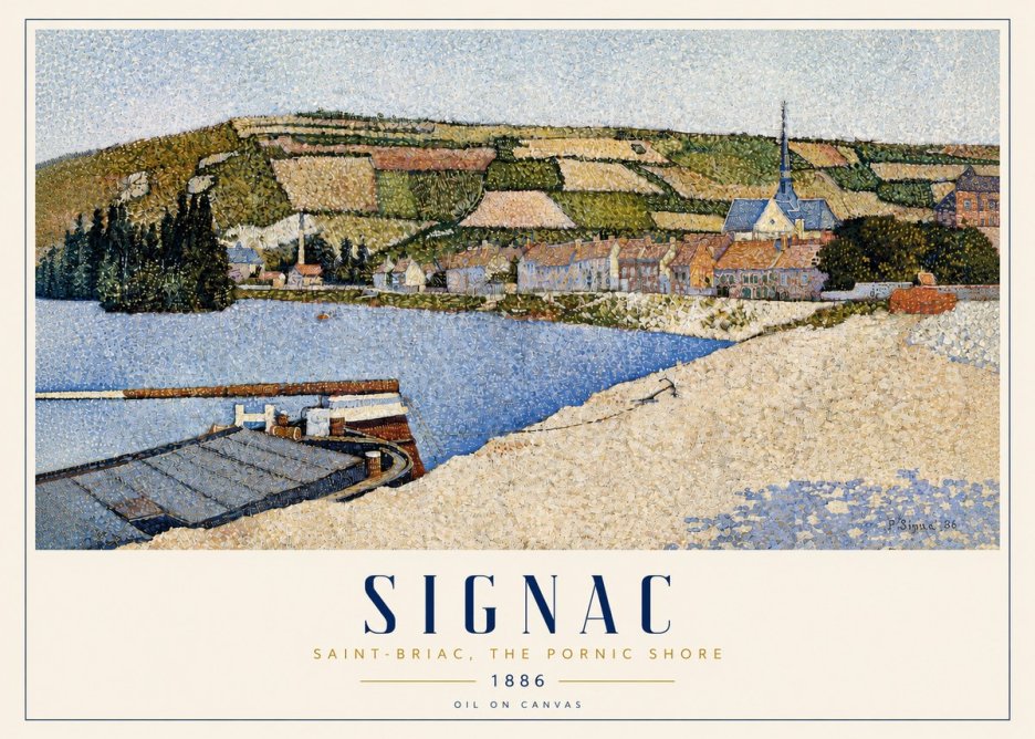 Signac Saint-briac, the Pornic Shore No3 - Juliste