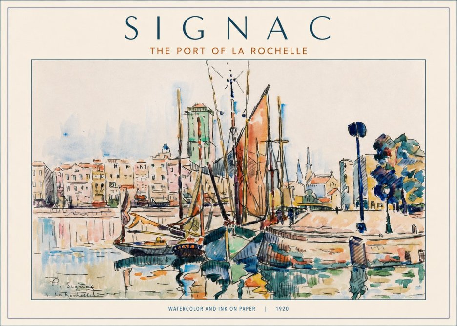Signac The Port of La Rochelle No2 - Juliste