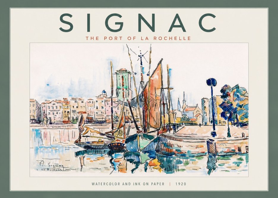 Signac The Port of La Rochelle No4 - Juliste
