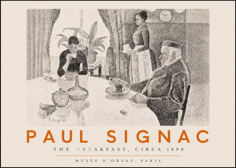 Signac The Breakfast No3 - Juliste