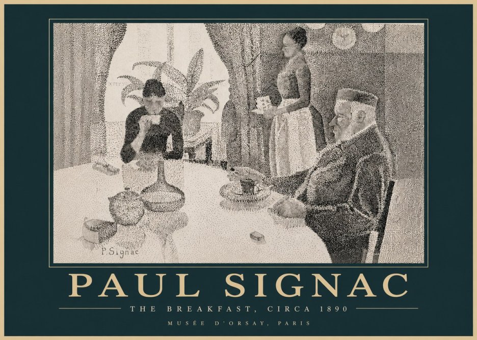 Signac The Breakfast No4 - Juliste