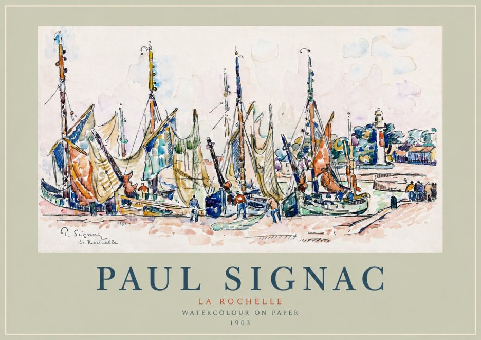 Signac La Rochelle I No2 - Juliste