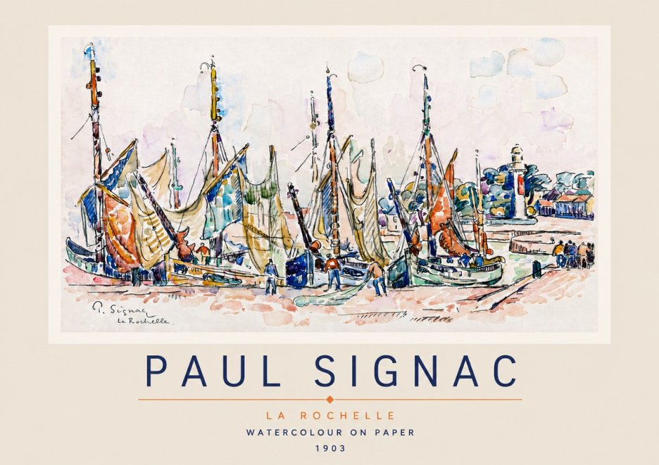 Signac La Rochelle I No3 - Juliste