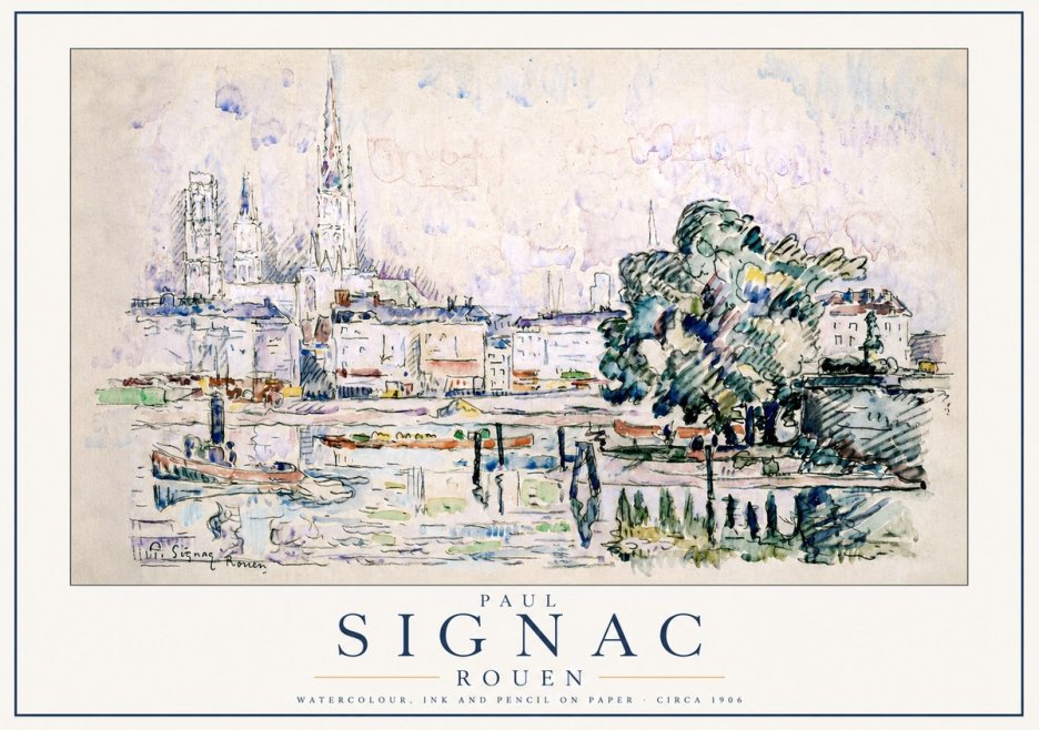 Signac Rouen No3 - Juliste