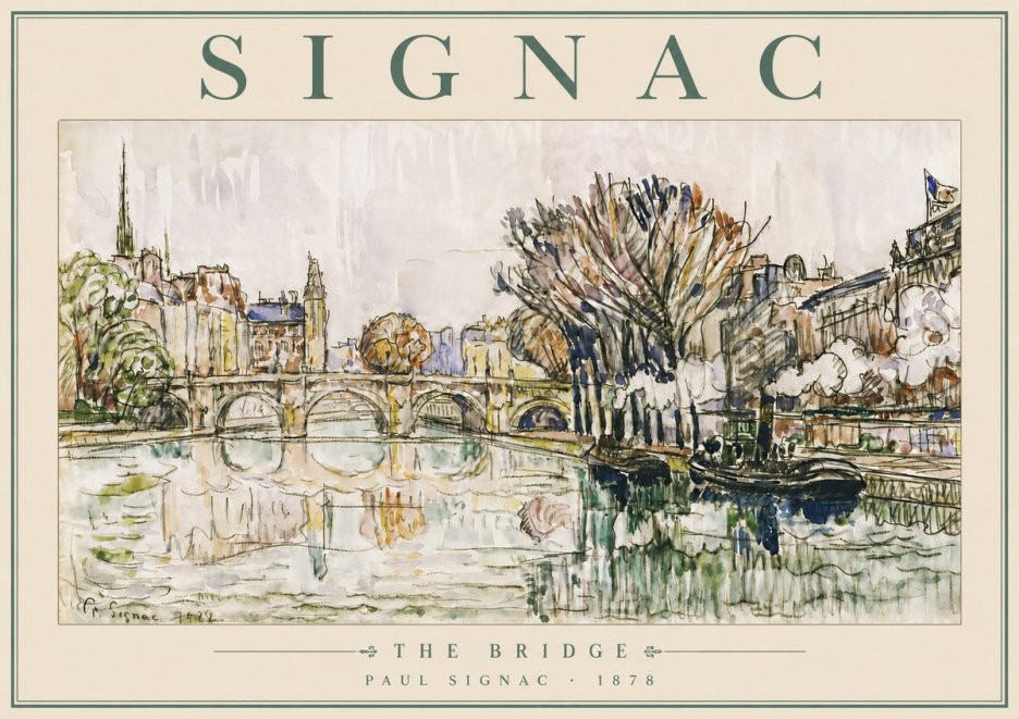 Signac The Bridge I No5 - Juliste