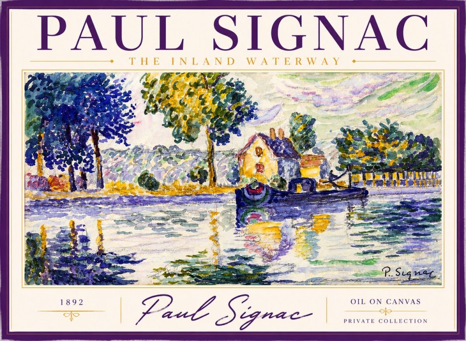 Signac The Inland Waterway No2 - Juliste
