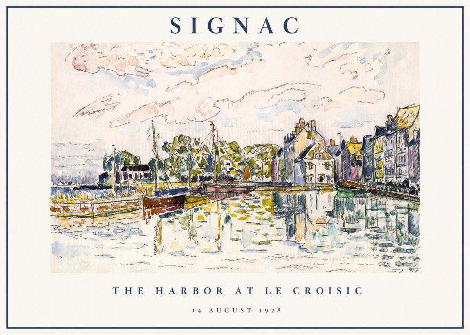Signac The Harbor at Le Croisic No1 - Juliste