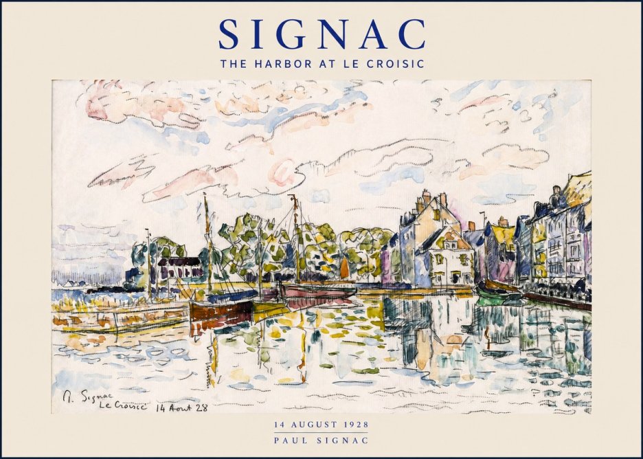 Signac The Harbor at Le Croisic No2 - Juliste