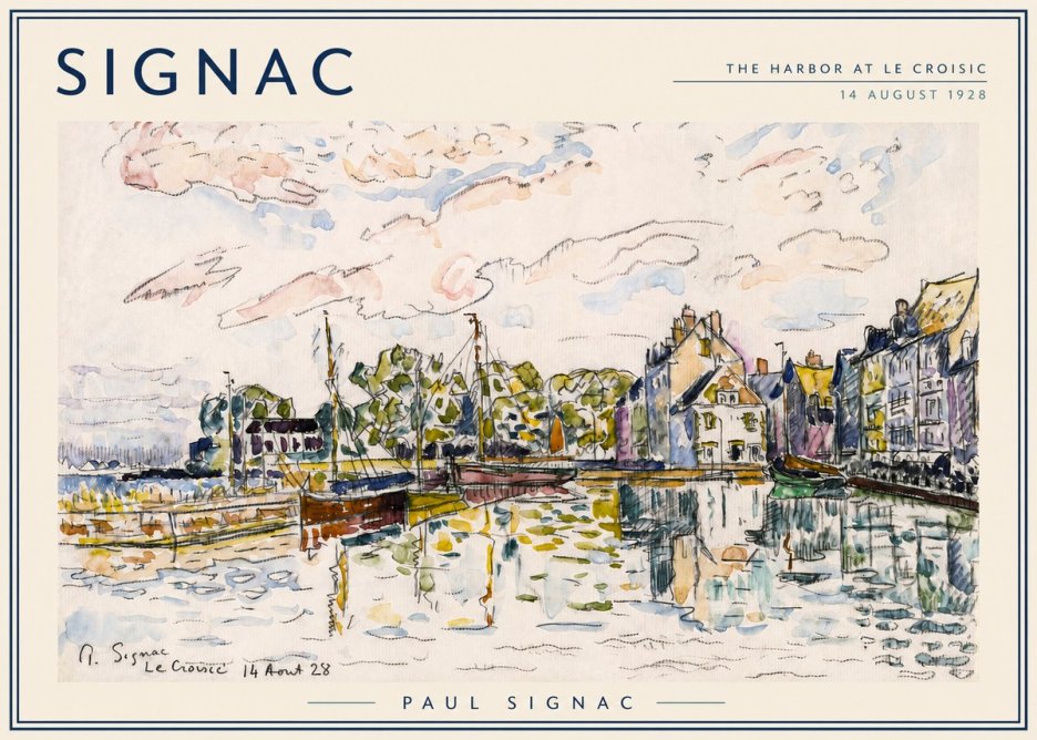 Signac The Harbor at Le Croisic No3 - Juliste