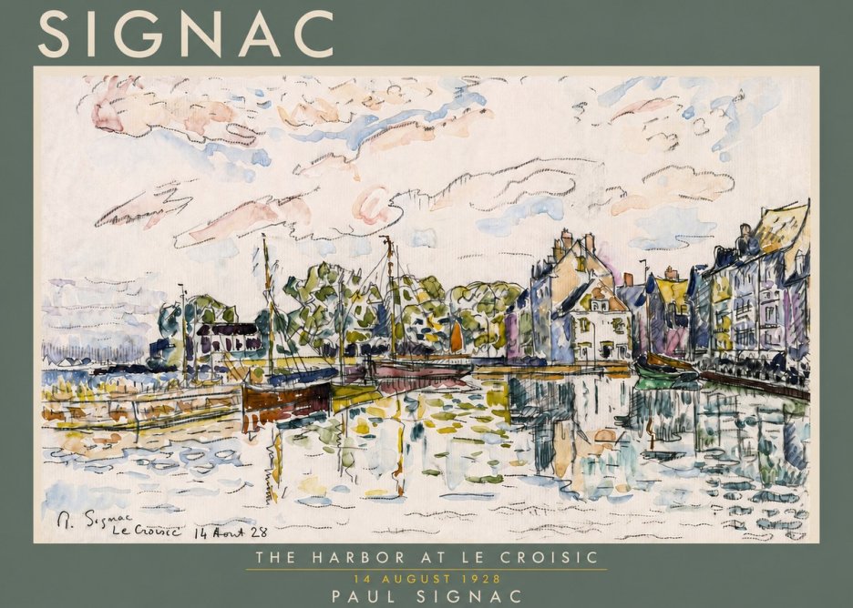 Signac The Harbor at Le Croisic No4 - Juliste
