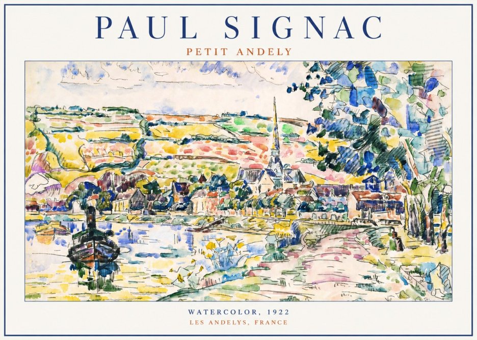 Signac Petit Andely No4 - Juliste