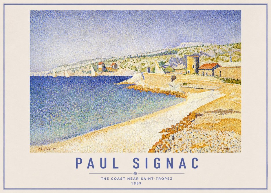 Signac The Coast Near Saint-tropez No6 - Juliste