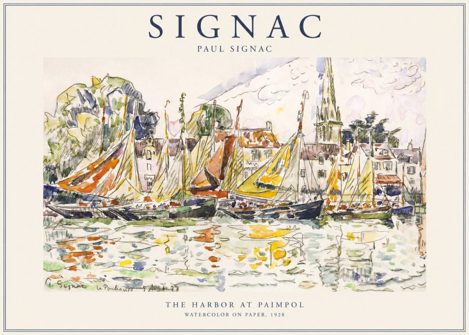 Signac The Harbor at Paimpol No1 - Juliste