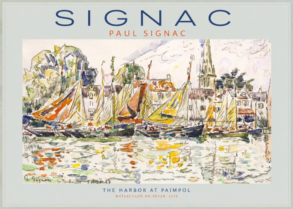 Signac The Harbor at Paimpol No2 - Juliste