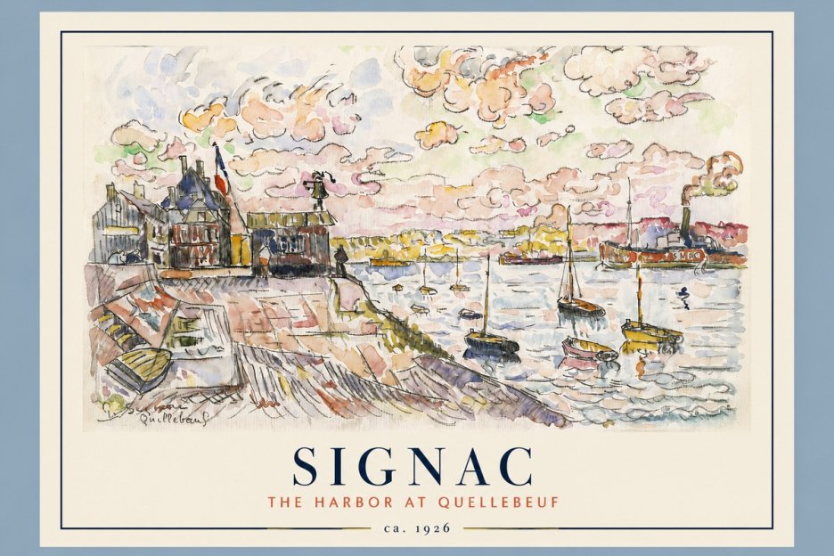 Signac The Harbor at Quellebeuf No2 - Juliste
