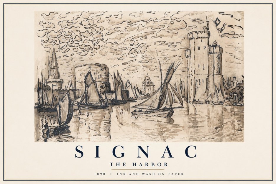 Signac The Harbor II No1 - Juliste