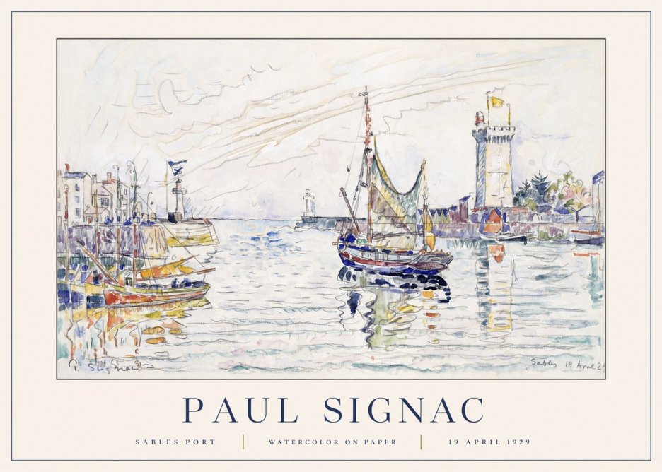Signac Sables Port No1 - Juliste