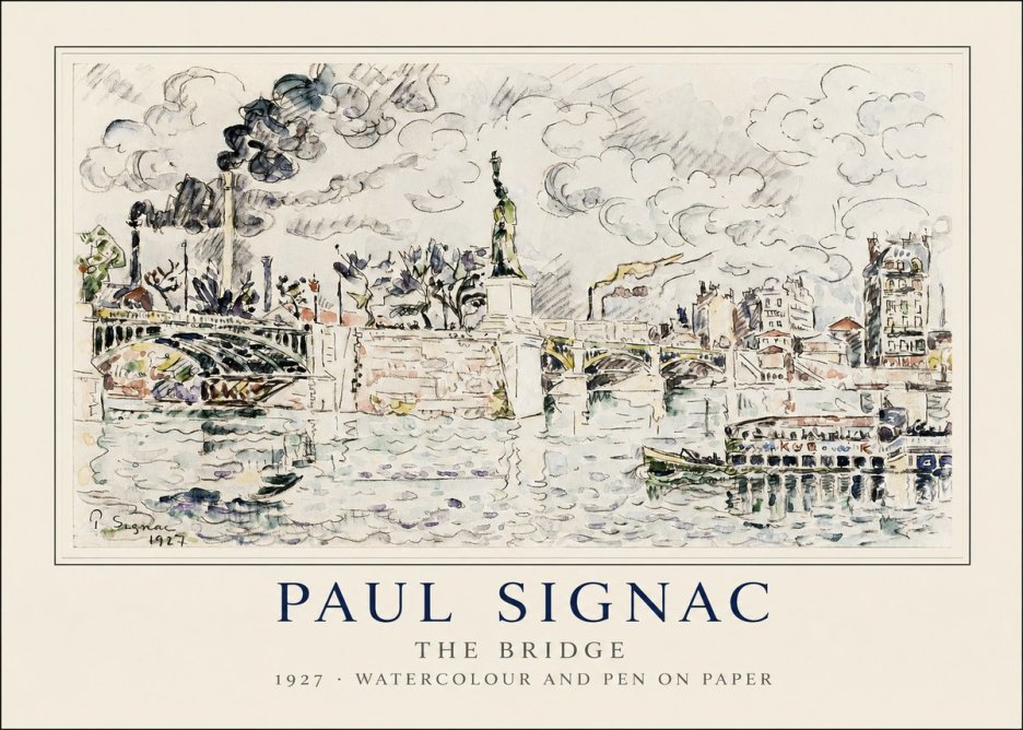 Signac The Bridge II No1 - Juliste