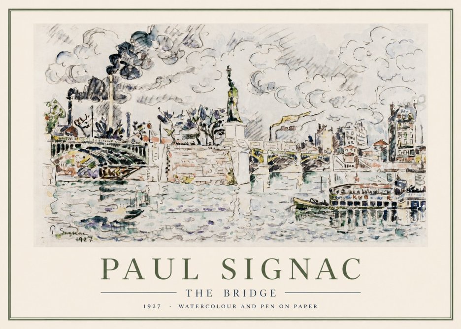 Signac The Bridge II No3 - Juliste