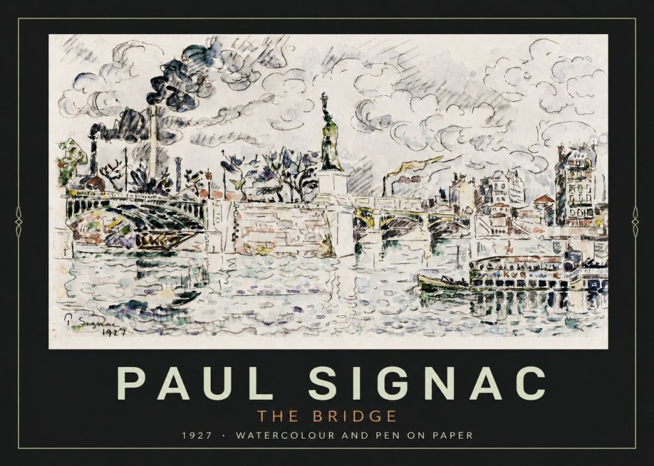 Signac The Bridge II No4 - Juliste