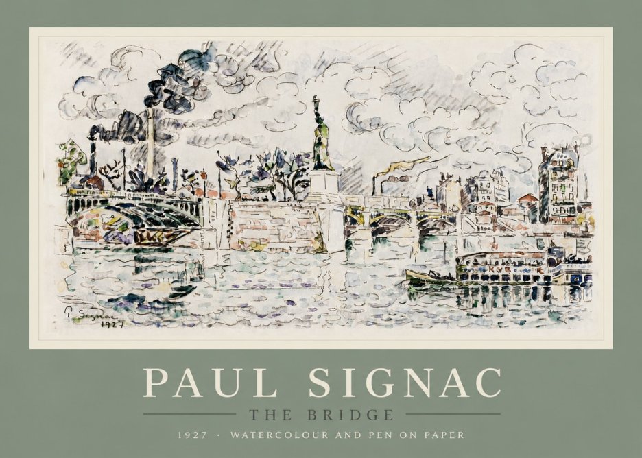 Signac The Bridge II No5 - Juliste