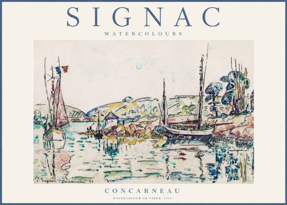 Signac Concarneau No3 - Juliste