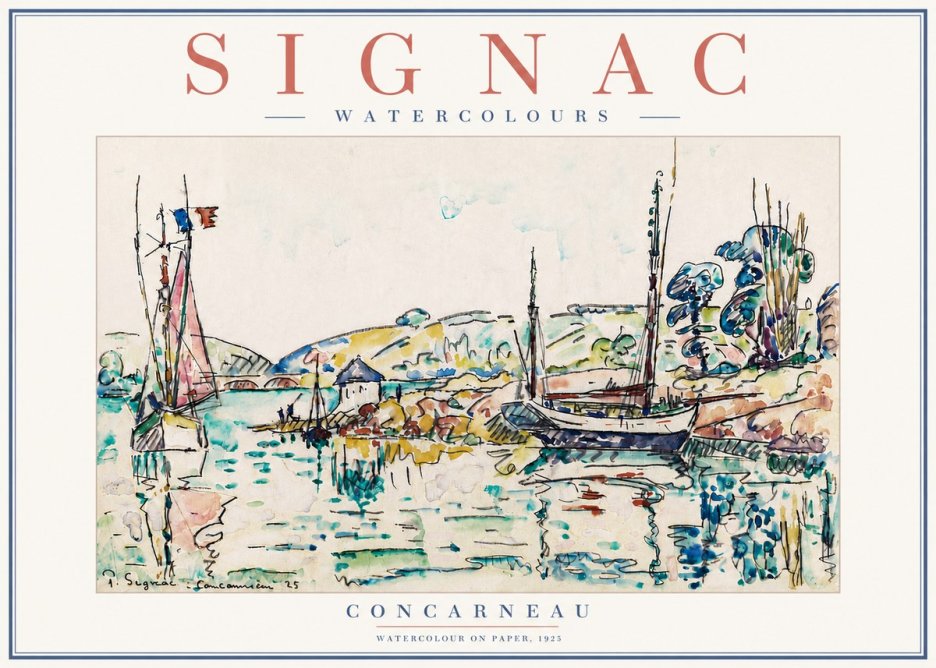 Signac Concarneau No6 - Juliste