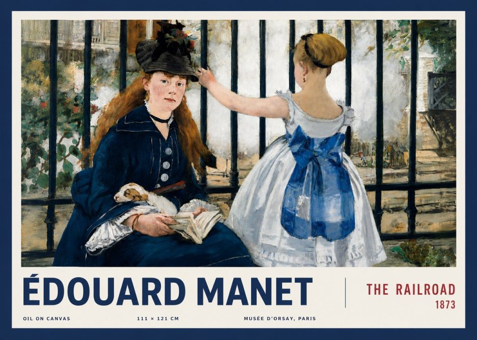 Édouard Manet The Railroad No3 - Juliste