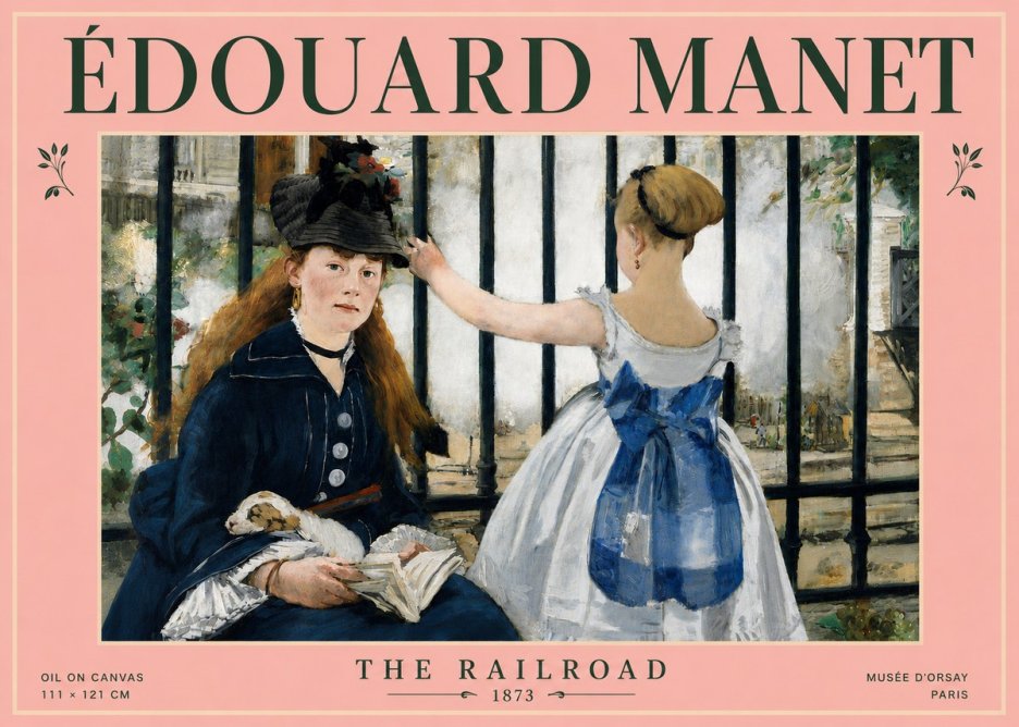 Édouard Manet The Railroad No4 - Juliste
