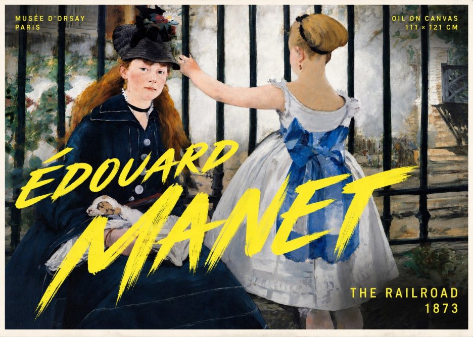 Édouard Manet The Railroad No5 - Juliste