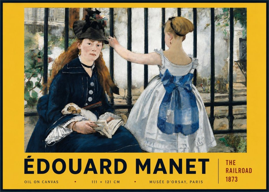 Édouard Manet The Railroad No6 - Juliste