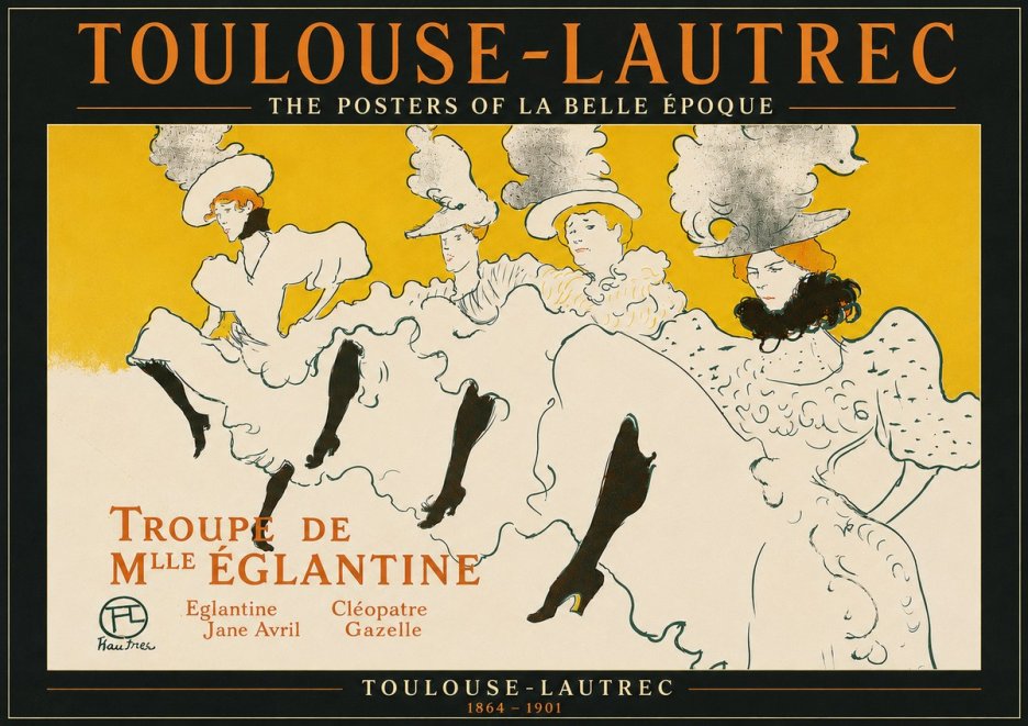 Toulouse-Lautrec Troupe De Mlle Églantine No6 - Juliste