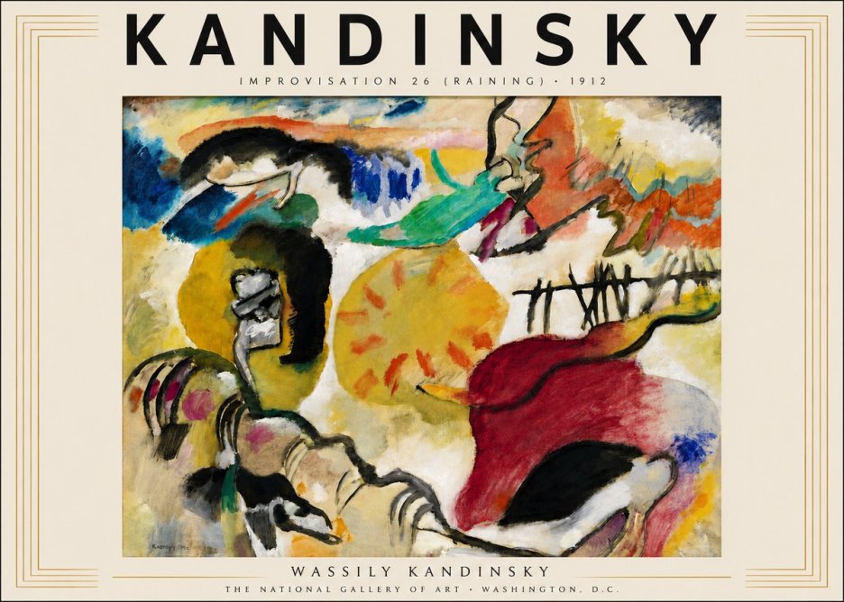 Kandinsky Improvisation 26 (Raining) No3 - Juliste