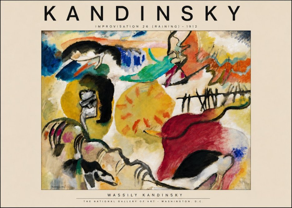 Kandinsky Improvisation 26 (Raining) No4 - Juliste