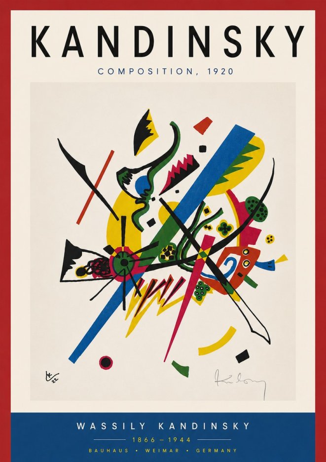 Kandinsky Composition, 1920 No6 - Juliste