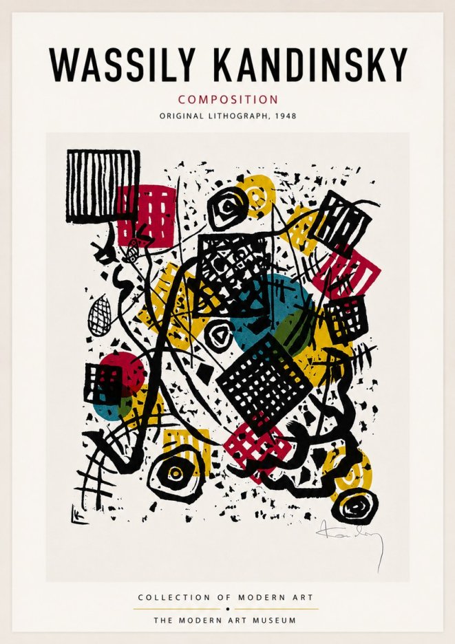 Kandinsky Composition IV No6 - Juliste