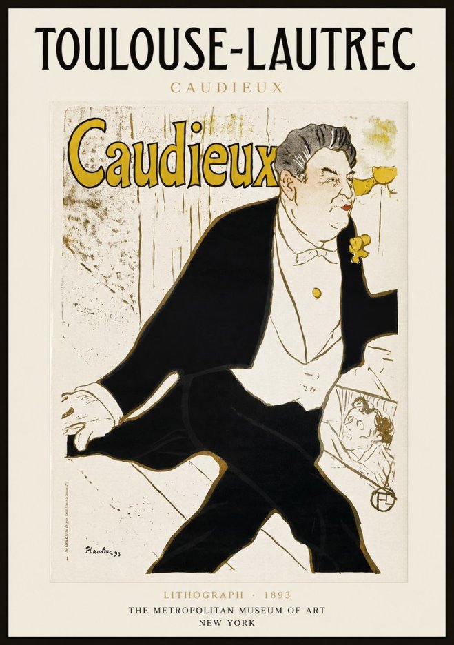 Toulouse-Lautrec Caudieux No1 - Juliste