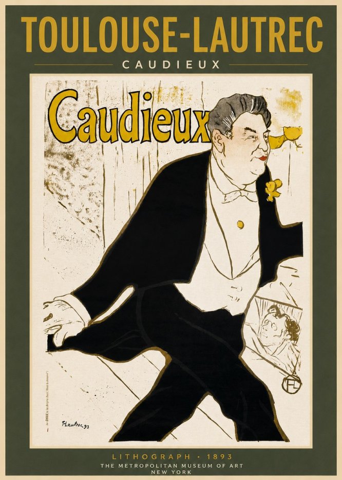 Toulouse-Lautrec Caudieux No2 - Juliste
