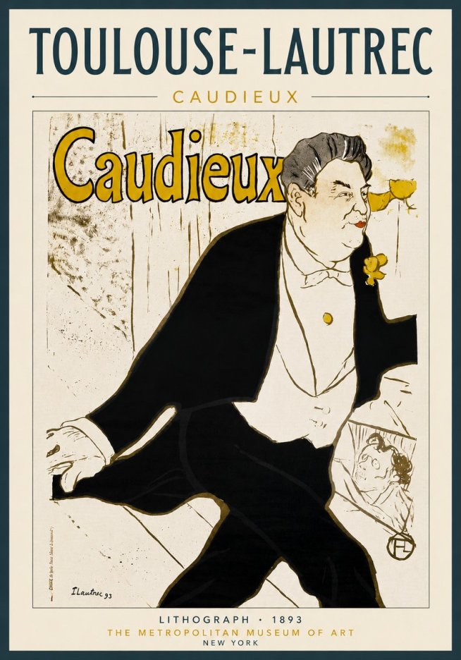 Toulouse-Lautrec Caudieux No4 - Juliste