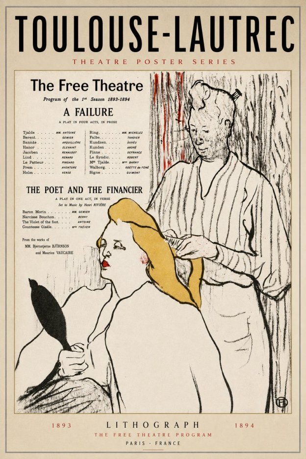 Toulouse-Lautrec Le Théâtre Libre - Une Faillite / Le Poète Et Le Financier No5 - Juliste