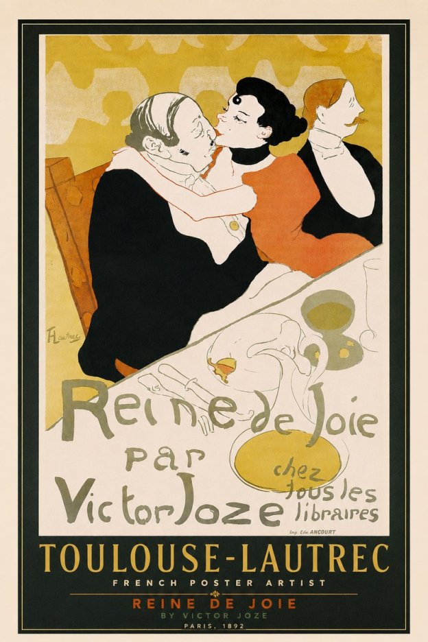 Toulouse-Lautrec Reine De Joie I No2 - Juliste