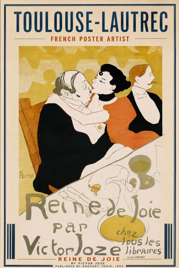 Toulouse-Lautrec Reine De Joie I No3 - Juliste