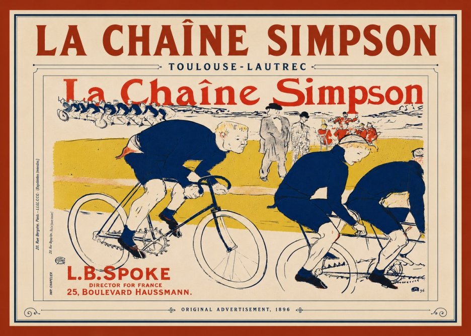 Toulouse-Lautrec La Chaîne Simpson No6 - Juliste
