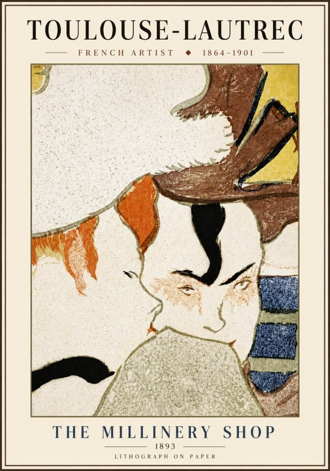 Toulouse-Lautrec The Millinery Shop No6 - Juliste
