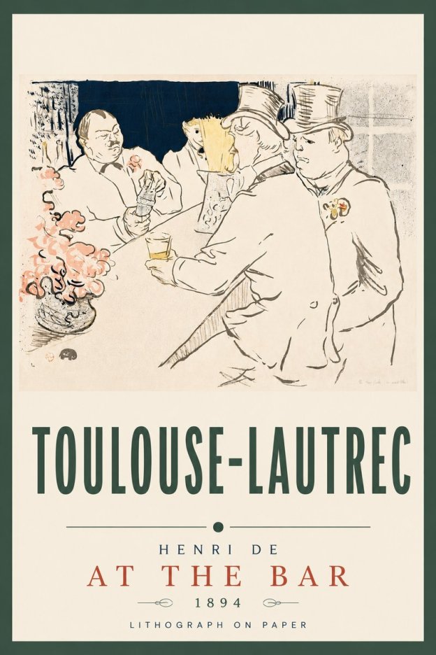 Toulouse-Lautrec At the Bar No5 - Juliste