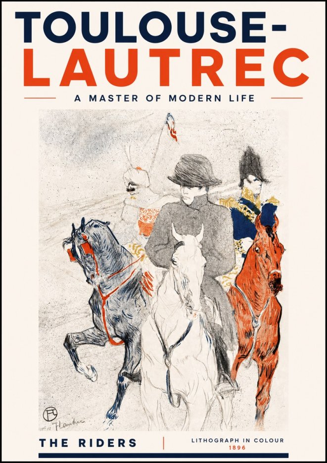 Toulouse-Lautrec The Riders No4 - Juliste