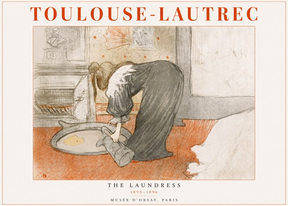 Toulouse-Lautrec The Laundress No3 - Juliste